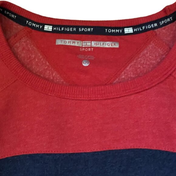 Tommy Hilfiger Sport retro vintage inspired Sweatshirt Colour Block Flag Logo - Picture 4 of 11